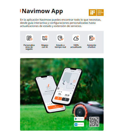 Robot cortacésped Segway Navimow i108E 800 m²