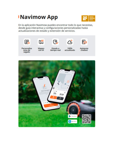 Robot cortacésped Segway Navimow i108E 800 m²