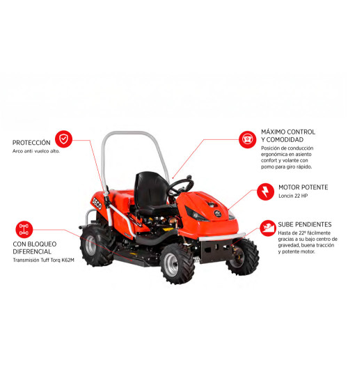 Tractor desbrozadora Seco Crossjet 2WD 708 cc 92 cm