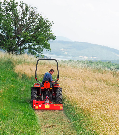 Desbrozadora - trituradora Del Morino GINGER 125 para tractor Hp 12 - 30 con giro izquierda