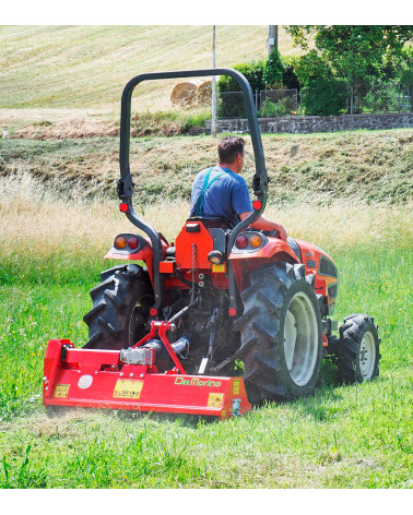 Desbrozadora - trituradora Del Morino GINGER 125 para tractor Hp 12 - 30 con giro izquierda