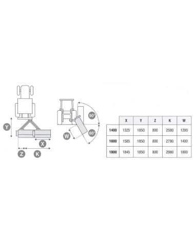 Desbrozadora de martillos multifuncional 200cm Ceccato Jirafa G4T2000F para tractor 90 - 120 CV