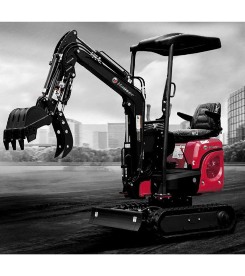 Mini Excavadora Kubota Hauser XR12-8 14 CV Diesel Giro lateral