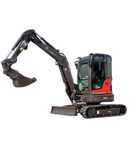 Excavadora Kubota Hauser XR35Pro 25 CV Diesel Cabina completa Giro lateral