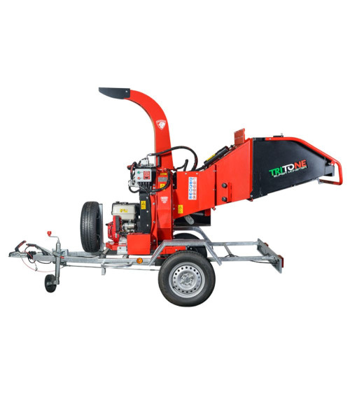 Biotrituradora Ceccato Olindo SUPER MONSTER 390R Remolque Homologado 11,7 CV Honda Gasolina Hidráulica 120 mm