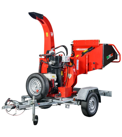 Biotrituradora Ceccato Olindo SUPER MONSTER 390R Remolque Homologado 11,7 CV Honda Gasolina Hidráulica 120 mm