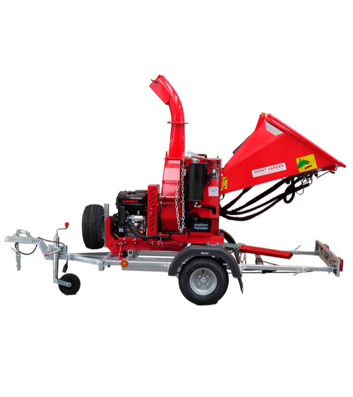 Biotrituradora gasolina Sport Garden 15 HP 120 mm Remolque homologado