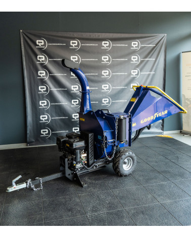 Biotrituradora gasolina hidráulica 15cv 120mm con cuchillas y martillos Goodyear GY 150HWS