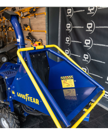 Biotrituradora gasolina hidráulica 15cv 120mm con cuchillas y martillos Goodyear GY 150HWS