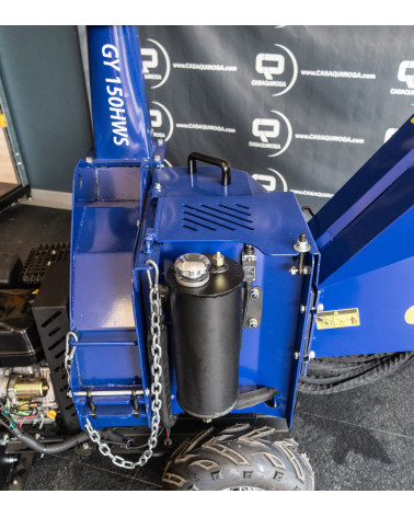 Biotrituradora gasolina hidráulica 15cv 120mm con cuchillas y martillos Goodyear GY 150HWS