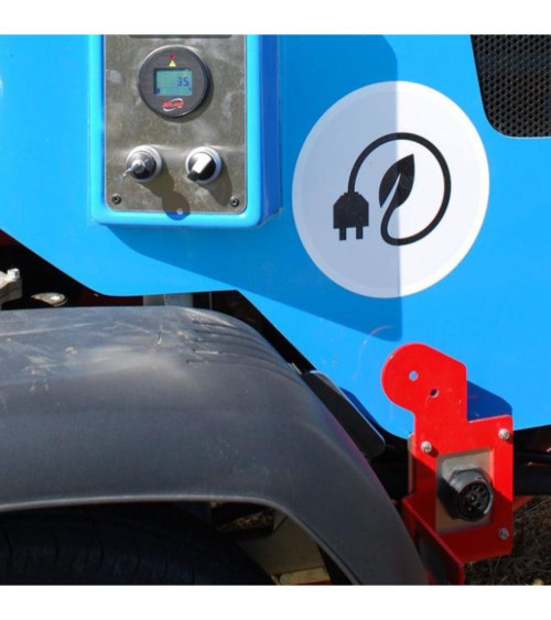 Biotrituradora Electrica sobre Remolque de carretera Rabaud VEGETOR 160 E 160 mm Sin Cinta