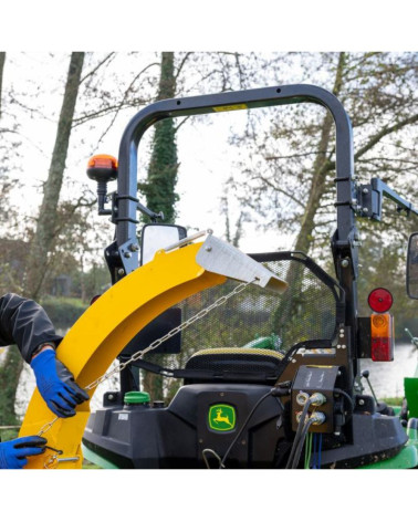 Biotrituradora sobre Tractor Rabaud VEGETOR 110 TPH 110 mm para Tractor de 15 a 35 CV (80 CV con embrague de fricción)