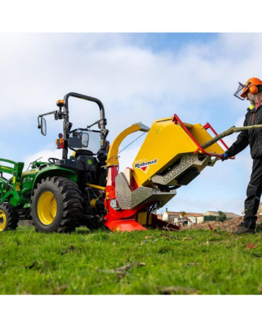 Biotrituradora sobre Tractor Rabaud VEGETOR 110 TPH 110 mm para Tractor de 15 a 35 CV (80 CV con embrague de fricción)