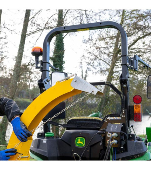 Biotrituradora sobre Tractor Rabaud VEGETOR 110 TCH 110 mm para Tractor de 15 a 35 CV (80 CV con embrague de fricción)