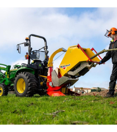 Biotrituradora sobre Tractor Rabaud VEGETOR 110 TCH 110 mm para Tractor de 15 a 35 CV (80 CV con embrague de fricción)