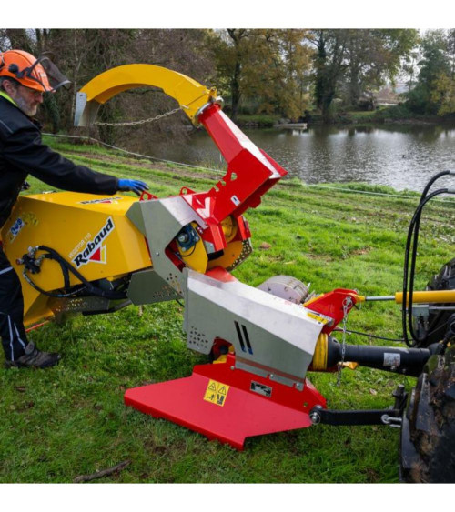 Biotrituradora sobre Tractor Rabaud VEGETOR 110 TCH 110 mm para Tractor de 15 a 35 CV (80 CV con embrague de fricción)