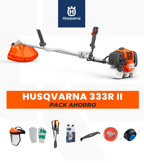 PACK AHORRO Desbrozadora Husqvarna 333R II 32,6cc 7,2 Kg