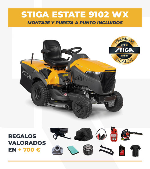 Tractor cortacésped 4x4 Stiga Estate 9102 WX 102cm 22HP Honda