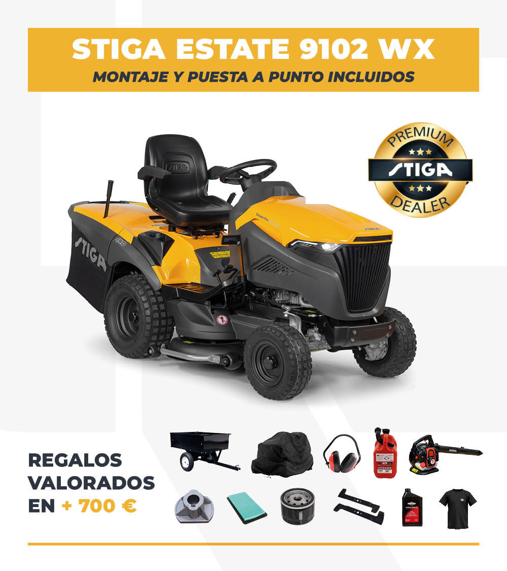 Tractor cortacésped 4x4 Stiga Estate 9102 WX 102cm 22HP Honda