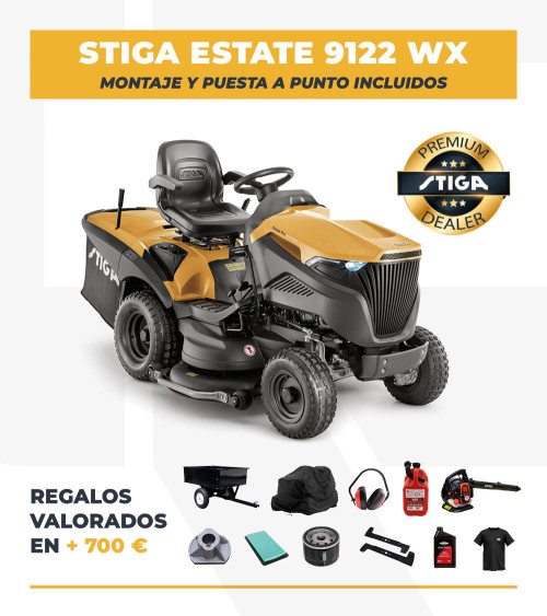 Tractor cortacésped 4x4 Stiga Estate 9122 WX 122cm 22HP Honda