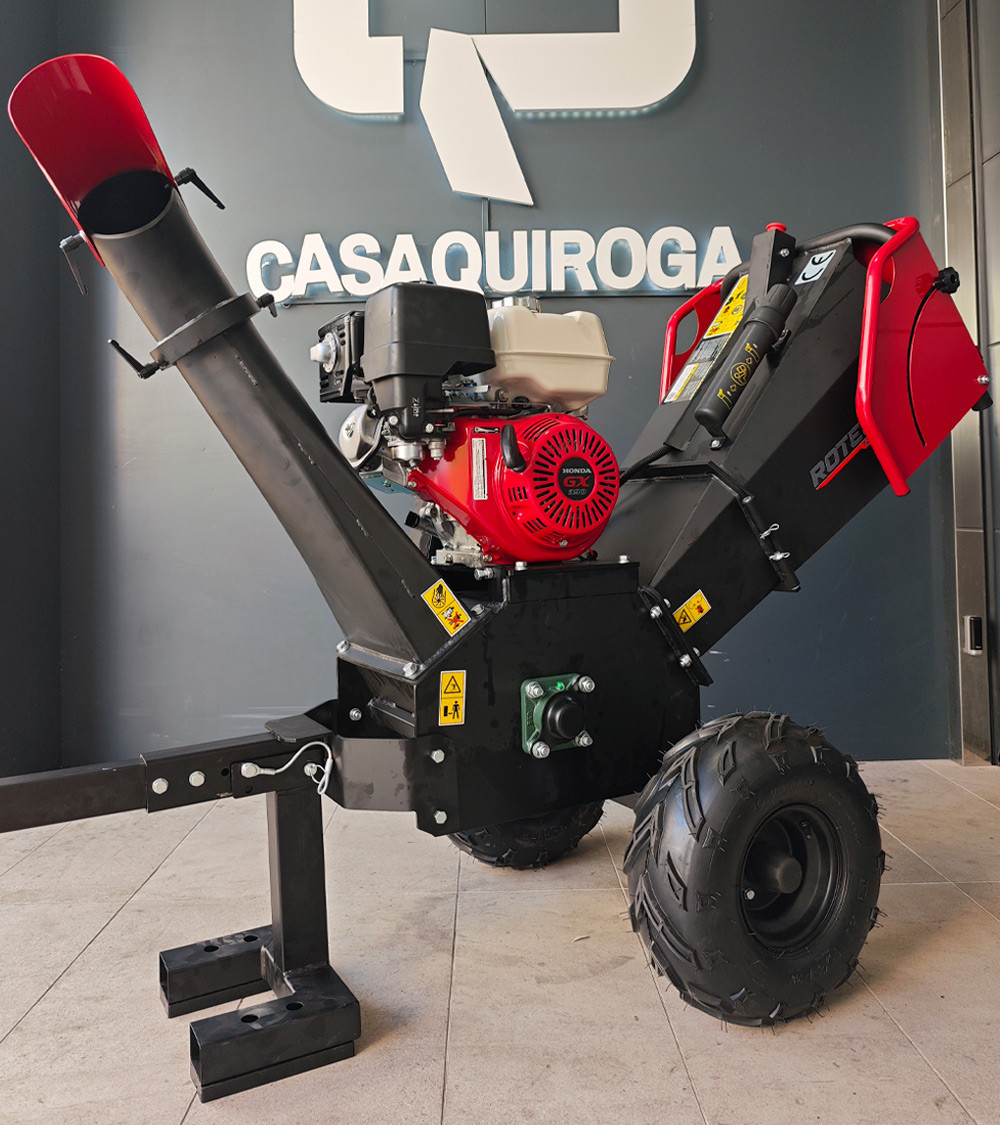 Biotrituradora Honda GX390 13HP Roteco 120mm remolcable