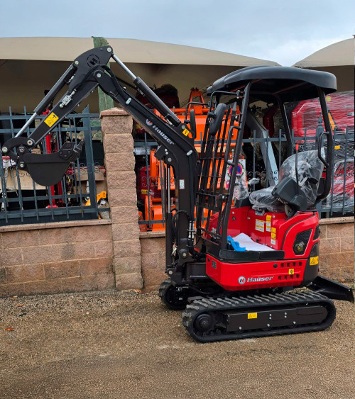 Mini Excavadora Kubota Hauser XR18L 16 CV Diesel Orugas  Giro lateral