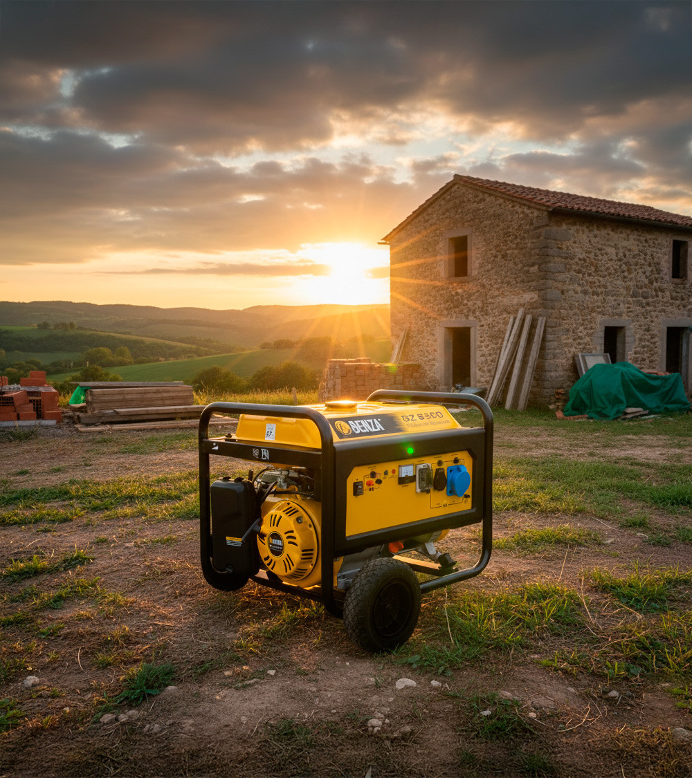 Generador gasolina Monofásico 8,5KVA 12CV — Benza BZS8500 AVR