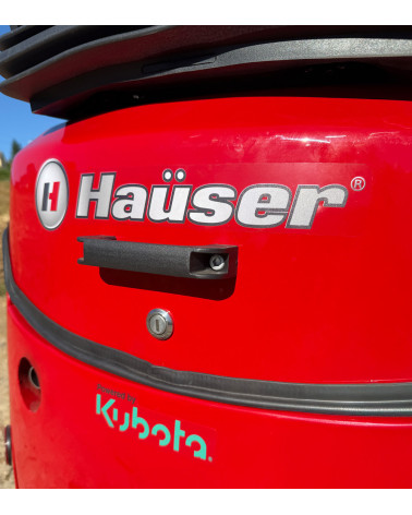 Mini Excavadora Kubota Hauser XR12-9 23HP Diesel Orugas retráctiles Mandos pilotados Giro lateral