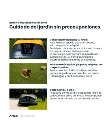 Robot cortacésped sin cable y sin antena STIGA A 50V 5000 m²