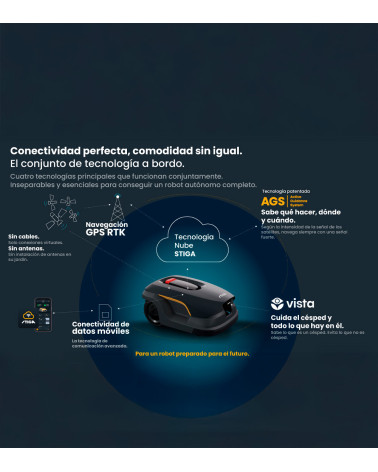 Robot cortacésped sin cable y sin antena STIGA A 50V 5000 m²