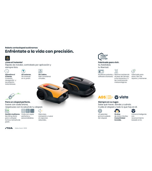 Robot cortacésped sin cable y sin antena STIGA A 50V 5000 m²