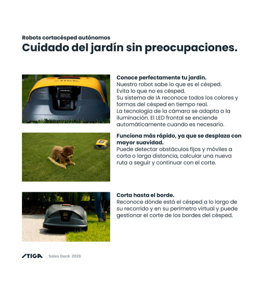 Robot cortacésped sin cable y sin antena STIGA A 140V 14.000 m²