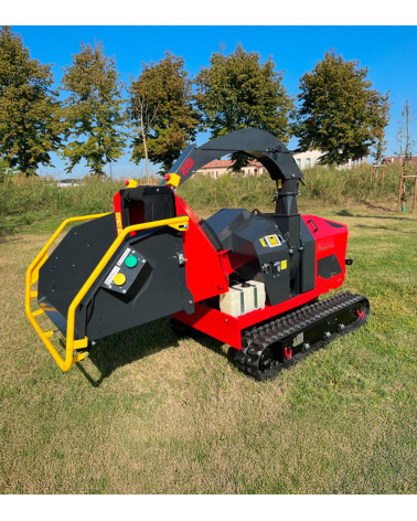 Biotrituradora orugas profesional Gasolina 38HP 200MM Caravaggi CP-210 K TN