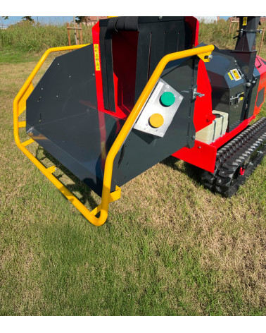 Biotrituradora orugas profesional Diésel 25,2HP 200MM Caravaggi CP-210 KD TN