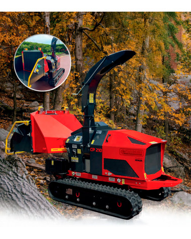 Biotrituradora orugas profesional Gasolina 38HP 200MM Caravaggi CP-210 K TN