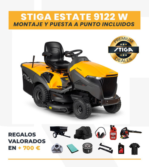 Tractor cortacésped Stiga Estate 9122 W 122cm 22HP Honda