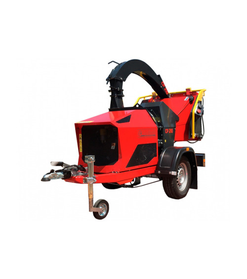 Biotrituradora profesional remolcable Caravaggi CP-210 Gasolina 38HP 210MM