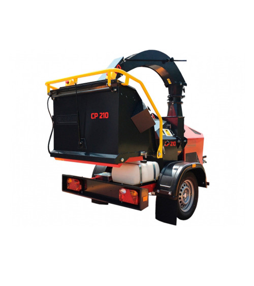 Biotrituradora profesional remolcable Caravaggi CP-210 Gasolina 38HP 210MM