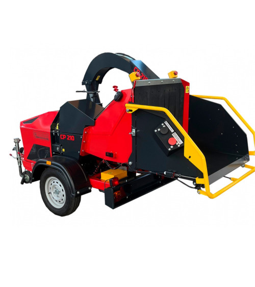Biotrituradora profesional remolcable Caravaggi CP-210 Gasolina 38HP 210MM