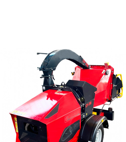 Biotrituradora profesional remolcable Caravaggi CP-210 Gasolina 38HP 210MM