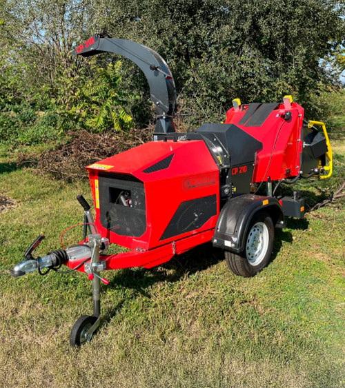 Biotrituradora profesional remolcable Caravaggi CP-210 Gasolina 38HP 210MM