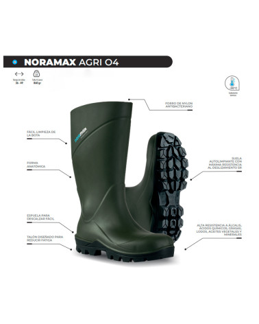 Bota de agua térmica para agricultura Noramax Agri