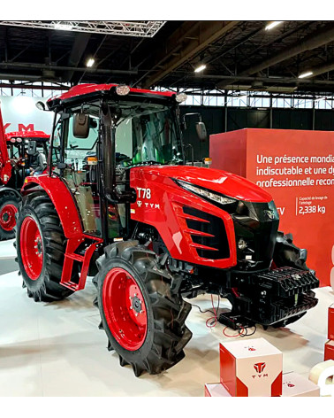 Tractor agrícola 4×4 TYM T78 — 75,3 HP con transmisión inversor sincronizado