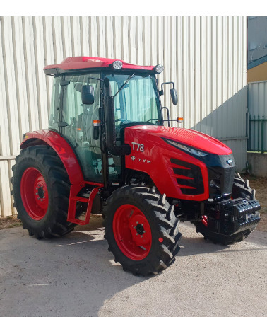 Tractor agrícola 4×4 TYM T78 — 75,3 HP con transmisión inversor sincronizado