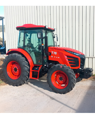 Tractor agrícola 4×4 TYM T78 — 75,3 HP con transmisión inversor sincronizado