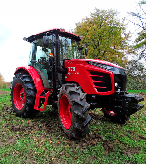 Tractor agrícola 4×4 TYM T78 — 75,3 HP con transmisión inversor sincronizado