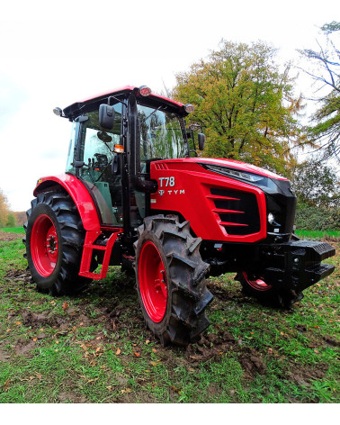 Tractor agrícola 4×4 TYM T78 — 75,3 HP con transmisión inversor sincronizado