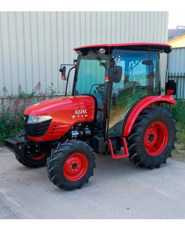 Tractor pequeño TYM 6225C — 58HP Giro 52º
