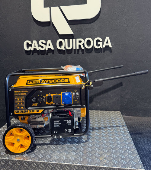 Generador gasolina Monofásico 8.5kW Arranque Eléctrico — AYERBE 9000 E