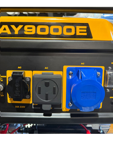 Generador gasolina Monofásico 8.5kW Arranque Eléctrico — AYERBE 9000 E